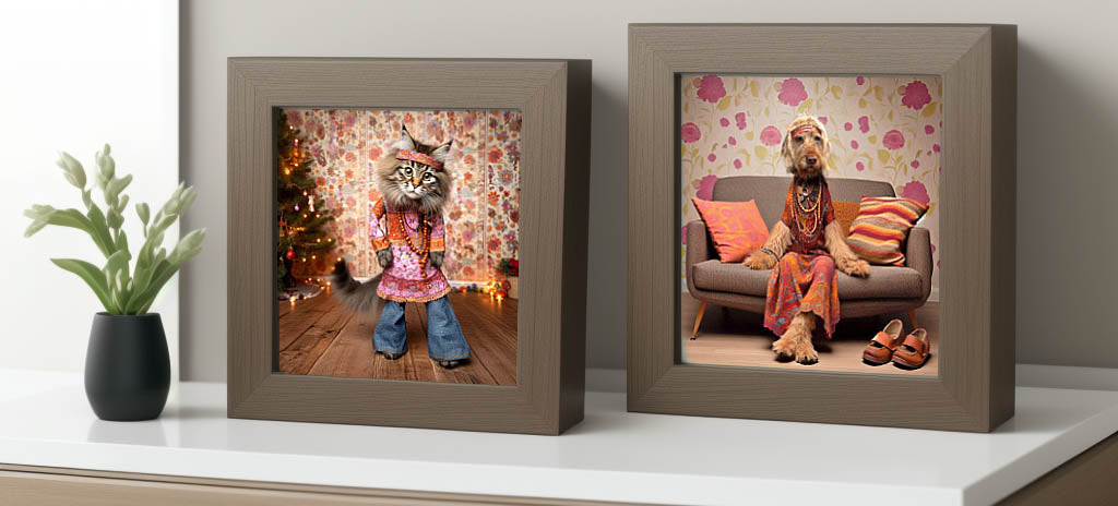 Display your Retro Pet Portrait in a frame