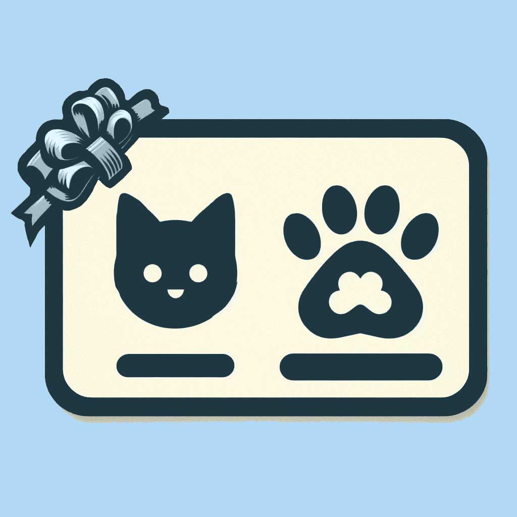 A reto pet portrait E-gift card